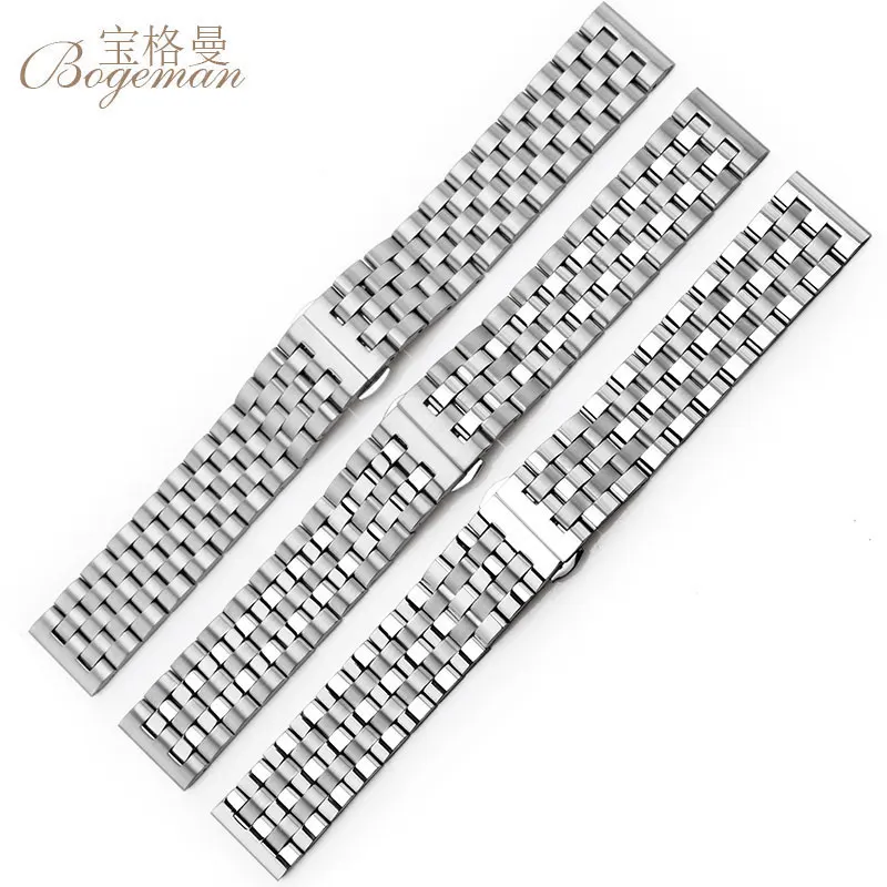 

16mm 18mm 20mm 22 mm 24mm stainless steel watch bracelet Butterfly Silver substitute CITIZEN Seiko Diesel gift installation tool