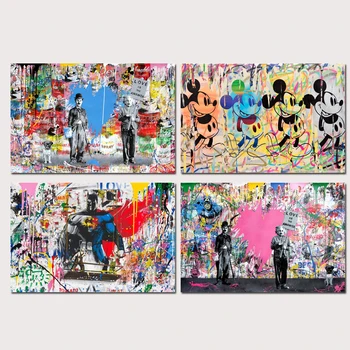 

Graffiti Wall Art Oil Painting Poster Canvas Painting Print Pictures for Living Room Home Decor 46