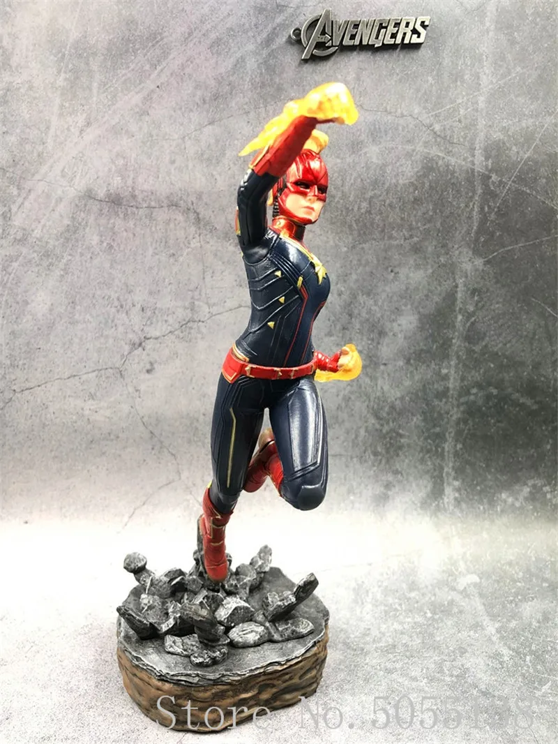 Мстители Марвел Капитан 23 см фигурка Carol Danvers 1/10 статуя KO's железные студии