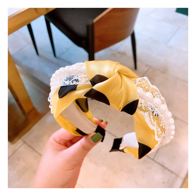 

Spring Summer New Fashion Headband Claw Headband For Lady Hair pearl Jewelry Handmade Hair Hoop Gift Accessories