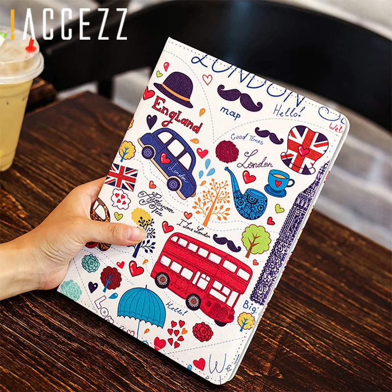 

!ACCEZZ 9.7" inch Smart Tablet Sleeve Cover For iPad 2 3 4 5 6 Full Protection Case For ipad Air 1 2 Auto Sleep Shell Flip Cover