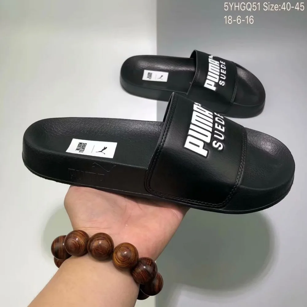 Puma leadcat YLM PUMA тапочки сандалии ремень синий босоножки черного и белого цвета для