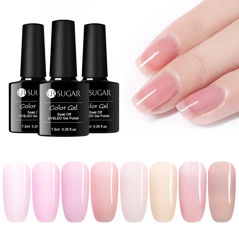 ウル砂糖 7 5 ミリリットルゼリーピンクジェルネイルポリッシュ半透明ピンクナチュラル Diy ソークオフ Uv ジェルポーランドアートニス ネイルジェル Aliexpress