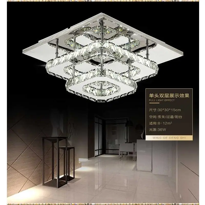 Us 19 2 20 Off Modern Crystal Led Ceiling Lights Bedroom Living Room Plafond Lamp Lampen Kristal Design Light Fixtures Lustre Luminarias In Ceiling