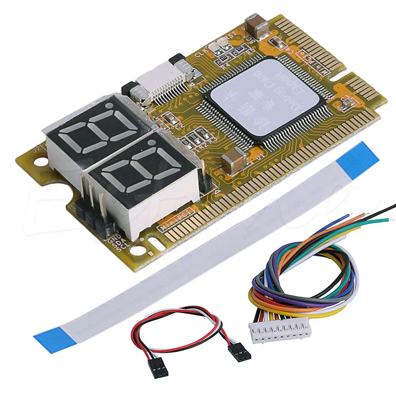 5 in 1 Mini Combo PC Debug Test Diagnostic Card Mini PCI PCI-E LPC For Lenovo Asus Notebooks
