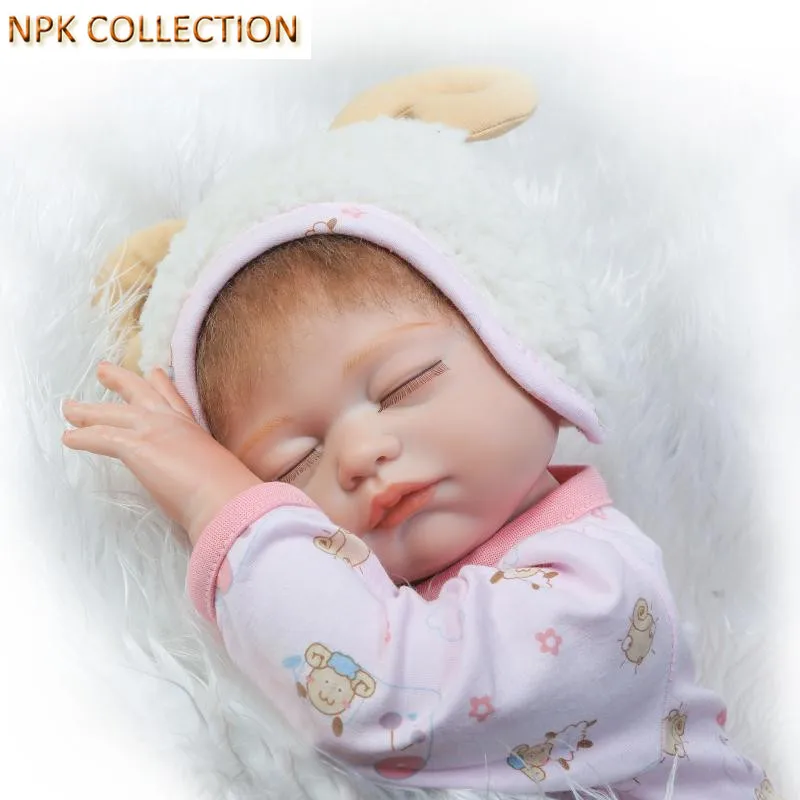 

NPKCOLLECTION Silicone Reborn Dolls Babies Girl Doll for Children,18 Inch Full Body Silicone Reborn Dolls with Pacifier Clothes