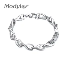 Mostyle цельный Серебряный тон Wishbone браслеты для женщин никогда не выцветает нержавеющая сталь pulsera femenina счастливые подарки