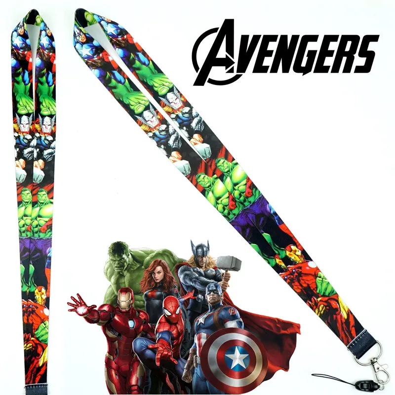 

New Superhero Comics Neck Strap Lanyards for keys Mobile Phone Straps ID Card Badge Holder Rope Cosplay Key Chain Gift N0607