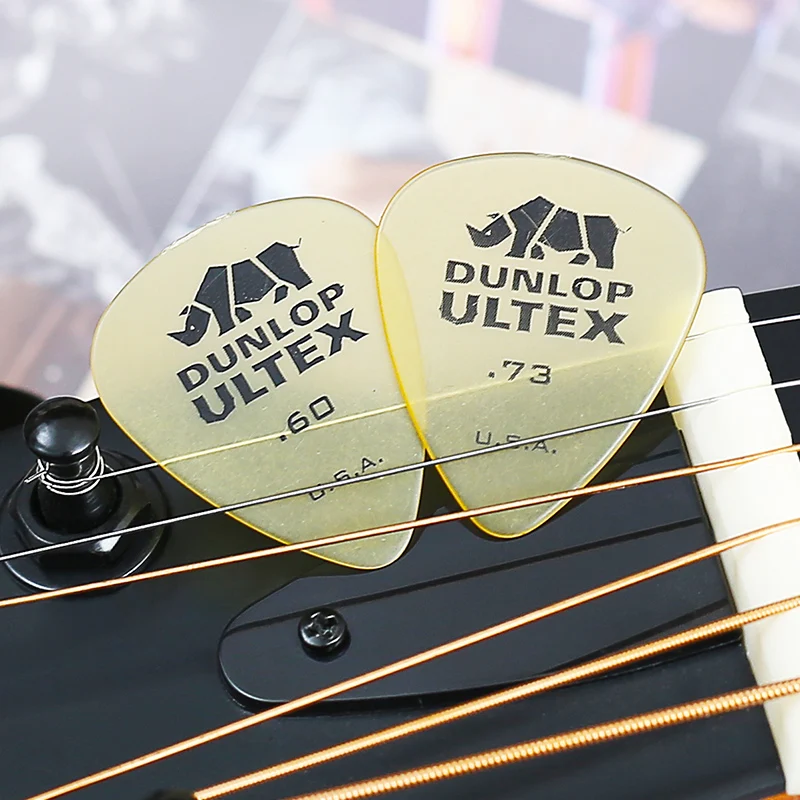 1 шт. Dunlop Ultex Стандартный медиатор для гитары медиатор 0,6 мм/0,73 мм/1,0 мм/1,14 мм медиатор для бас-гитары медиатор для акустической электрогитары