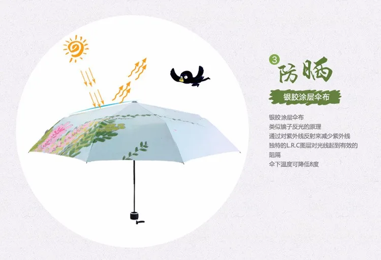 Креативный parapluie cat paraguas 3 складной женский зонтик двойной утолщение дождя/солнца зонтик guarda chuva УФ Зонты, S04A1C62