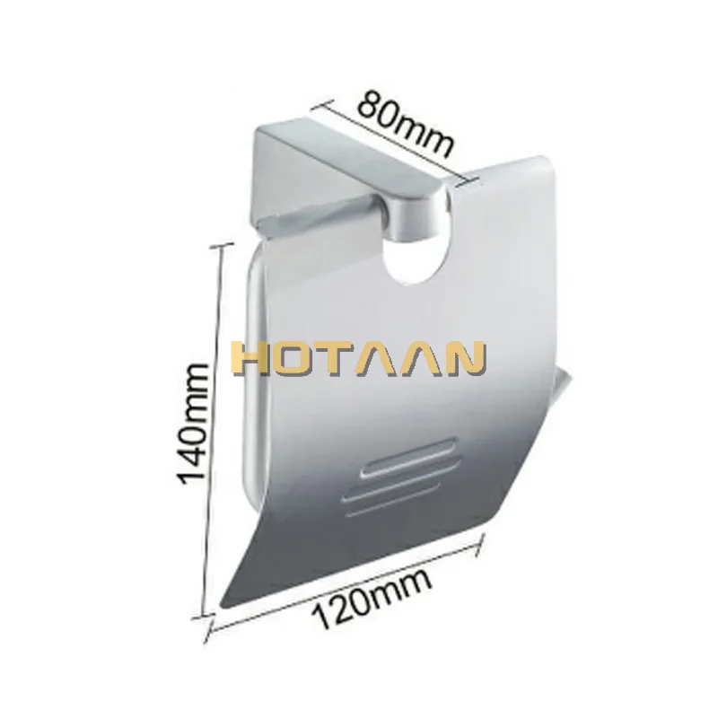 Твердая алюминиевая коробка для туалетной бумаги, держатель для туалетной бумаги, аксессуары для ванной комнаты, держатель для туалетной бумаги YT-12092