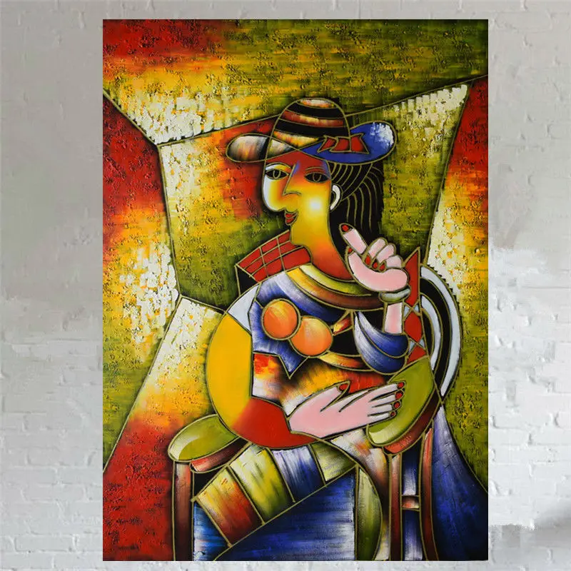 100 Hand Painted Oil Painting On Canvas Famous Artist Picasso Abstract Beautiful Woman Wall Art Decoration Picture In Calligraphy From 100 Hand Painted Oil Painting On Canvas Famous Artist Picasso Abstract Beautiful Woman Wall Art Decoration Picture In Calligraphy From
