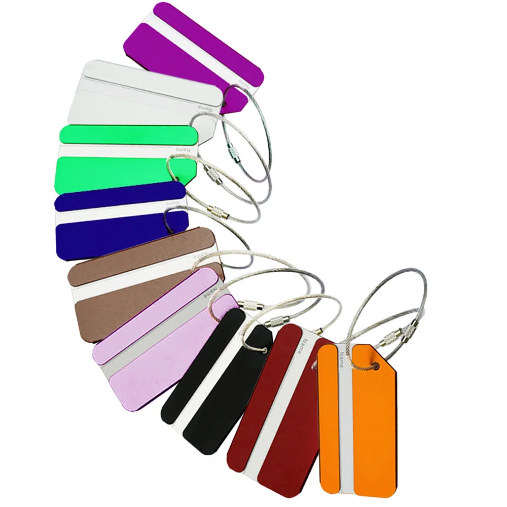 

CONEED Simple Fashion Wild Luggage Tag Luggage Checked Boarding Dog Tag Elevators Luggage Label Aug3 40