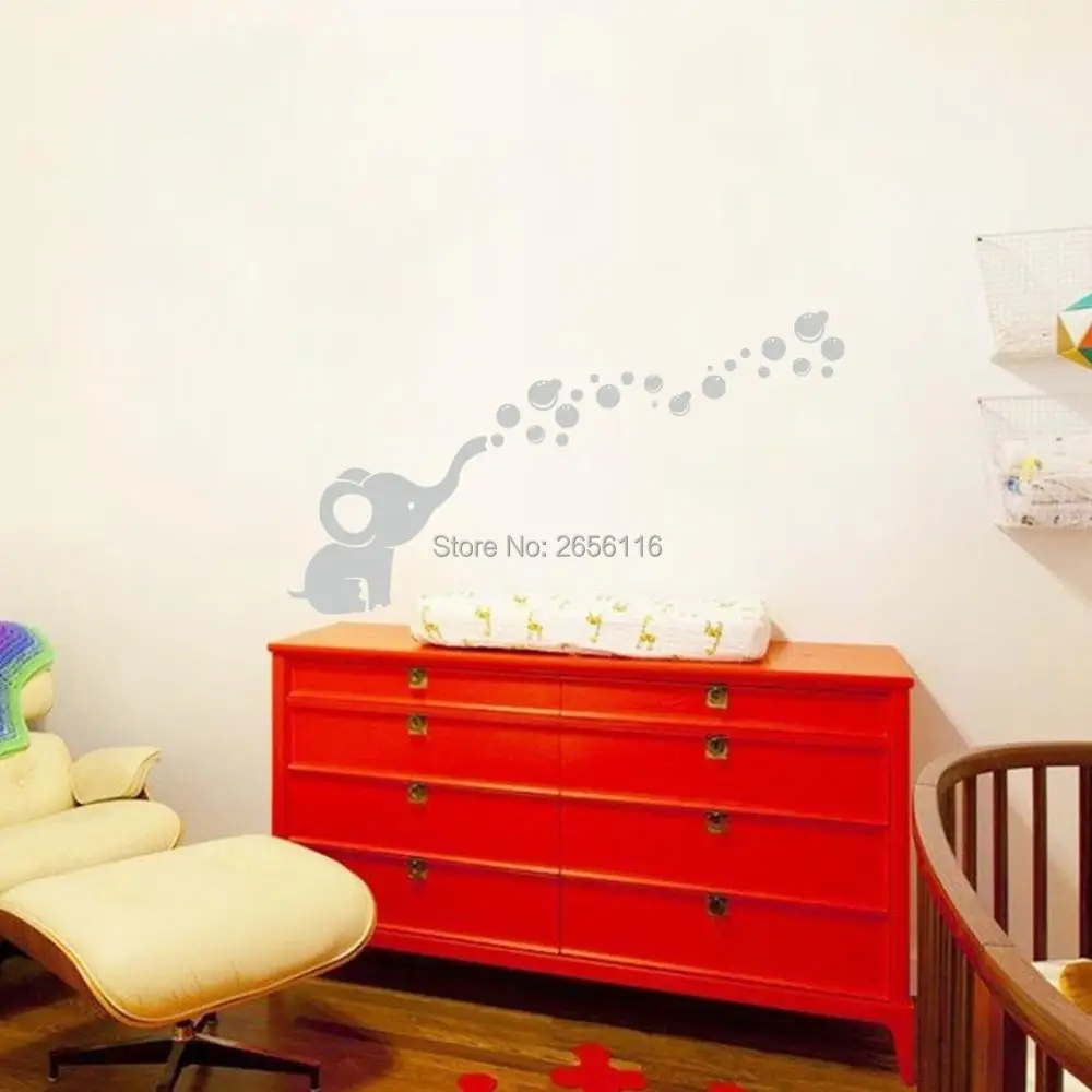 Слоник Пузырьковые Наклейки на стены художественные виниловые наклейки на стену для детской комнаты украшения детской комнаты