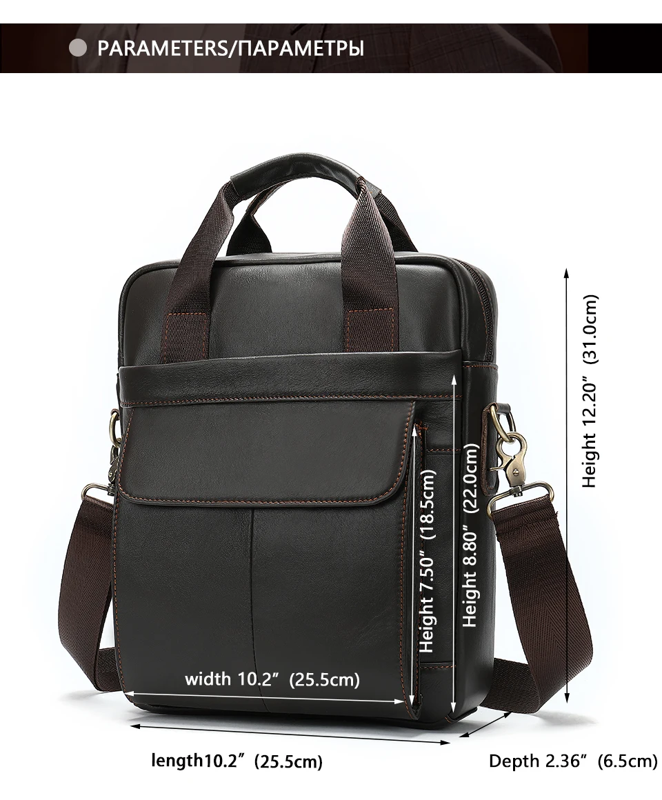 2 men's bag messenger bag men leather crossbody bags for men handbag business men's shoulder bag for 13.3'' laptoppurse