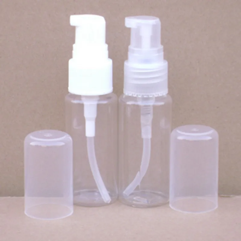 10 шт. 25 мл пустой контейнер для лосьона насос для мытья рук ПЭТ пластиковая бутылка многоразовые бутылки для шампуня пробная трубка косметическая упаковка