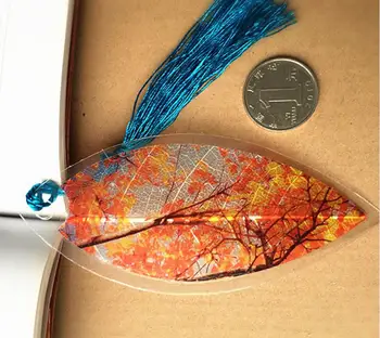 

20pcs Natural Dried Leaf Veins Maple Leaves Painted Bookmark Wedding Baby Shower Party Birthday Favor Gift Souvenirs Souvenir