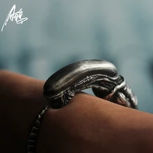 Unique Customize Alien Predator AVP Alien Larvae Bracelet Alien font b Silver b font Baby Bracelets