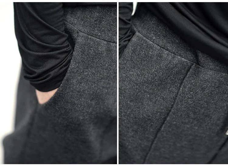 Метросексуал человек досуг тонкий резиновые талии повседневные Европейский стиль длинные штаны весенние мужские шерстяные брендовые дизайнерские брюки K7035