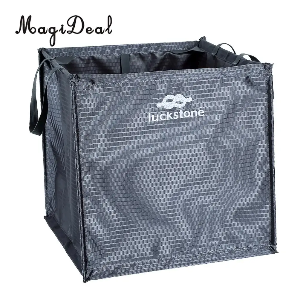 MagiDeal 1Pc Folding Lightweight Nylon Rock Climbing Arborist Throw Line Weight Rope Cord Storagecube Bag Gear Equipment Holder