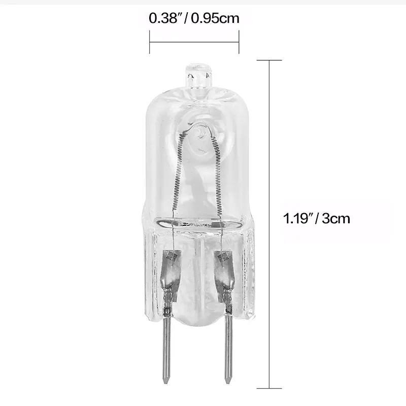 1 шт./партия, супер яркая прозрачная галогеновая лампа G4, вставленная хрустальная лампа, 10 Вт/20 Вт, 12 В, теплый белый внутренний свет