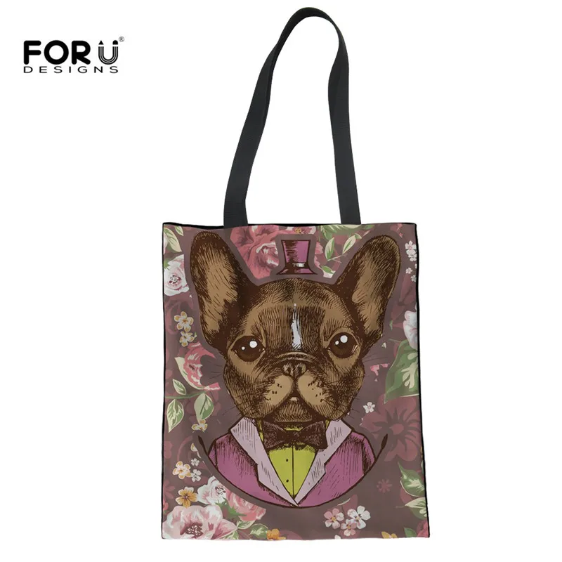 Us 9 11 43 Off Aliexpress Forudesigns Cute Chihuahua Ping Bag Foldable For Women Leisure Recycling Handbags Female Environmental
