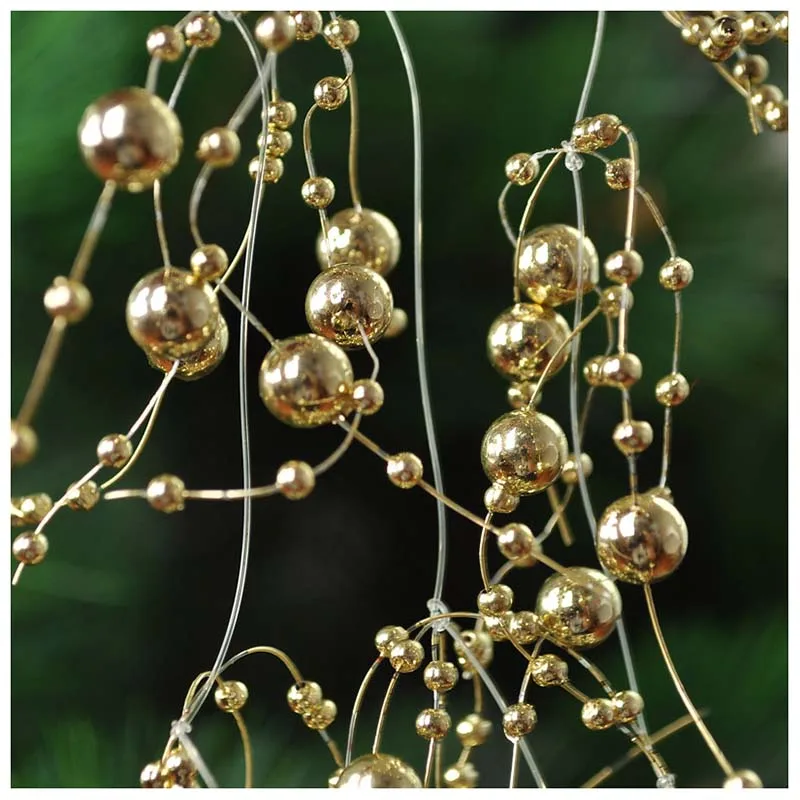 Christmas Tree Ornaments 120cm Multi Colored Chain Unequal sized Bead