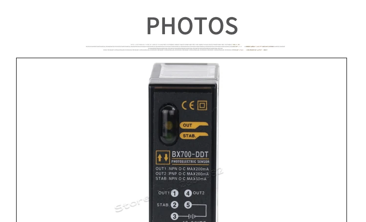 Autonics 12-24VDC пластиковый фотоэлектрический переключатель 700 мм Фотодатчик BX700-DDT диффузный отражающий биполярный транзистор