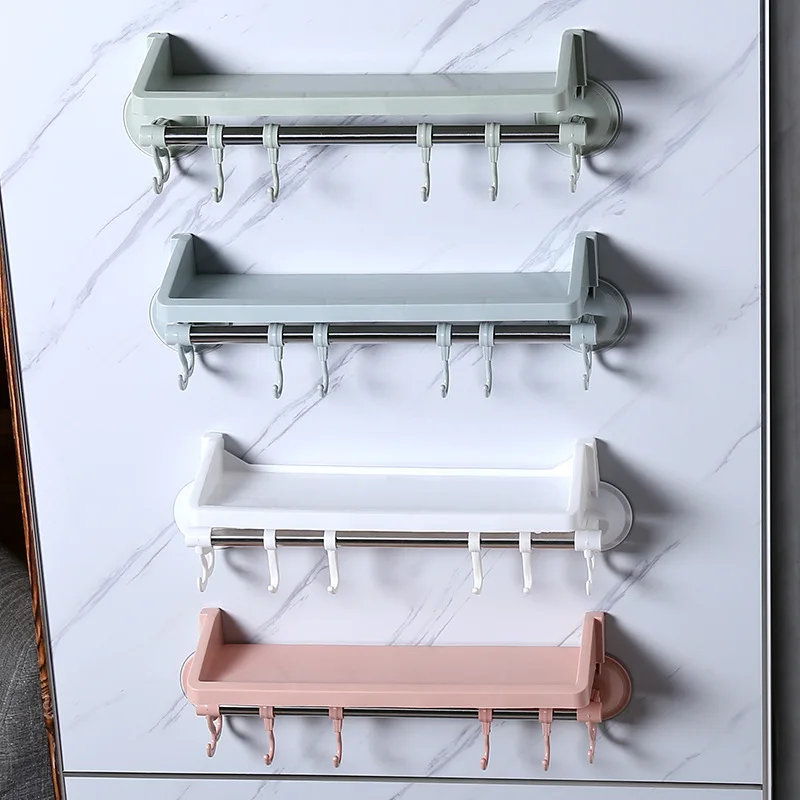 Toilets for Daily Use Department, Strong Wall Towel Rack, 6 Hook
