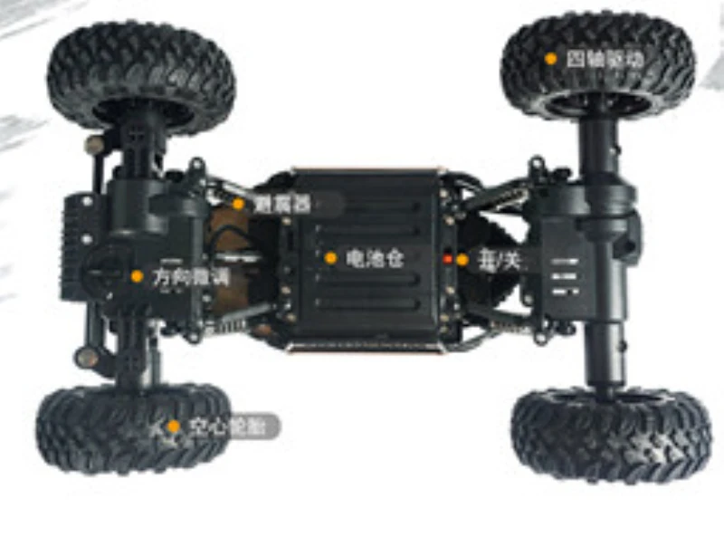 2,4G 1:18 4WD пульт дистанционного управления RC Рок Гусеничный автомобиль 2199 машины на радиоуправлении Bigfoot металлический сплав радиоуправляемая модель автомобиля, игрушки в подарок