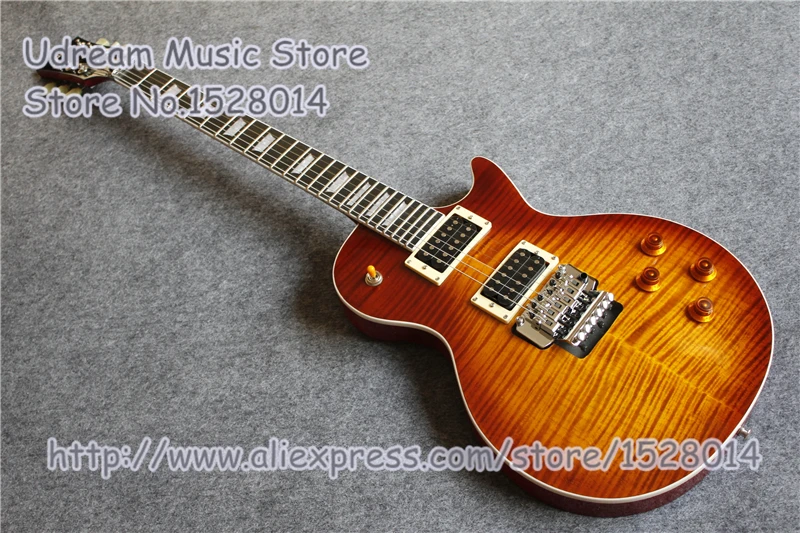 

China OEM AL Signature Suneye LP Standard Electric Guitar With One Piece Body & Neck Free Shipping