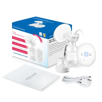 

Portable Single Electric Breast Pump Smart Memory Comfort Breastfeeding Automatic & Massage & Open Milk & Suck Milk 4 Functions