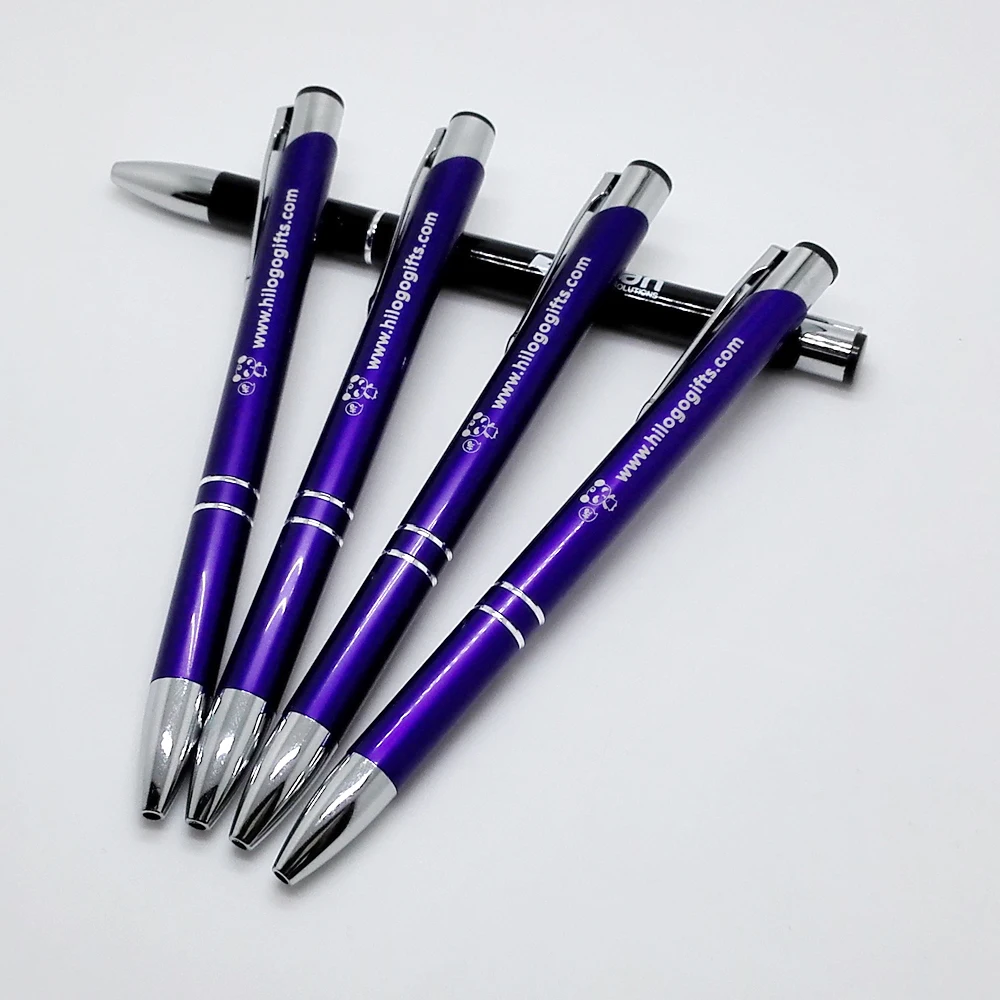 Classical colorful ballpoint pen custom printed with your logo text and