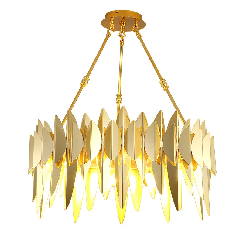 

Creative luxury art stainless steel pendant lights for living room bedroom restaurant luxury hanging lamp free shipping 88