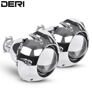 

Super Cool Car Styling Automobiles Mini 2.5 inch HID Bi Xenon Headlight Projector Lens + GTI Silver Mask Use H1 Bulbs Lamp
