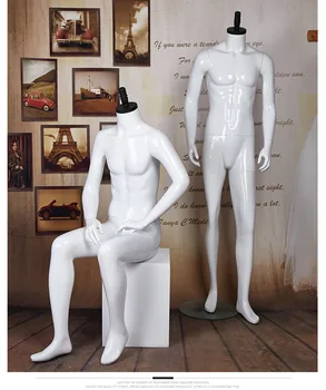 

Best Quality Male Mannequin Headless Mannequin Full White Model On Promotion