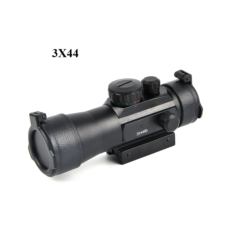3X44RD Green Red Dot Sight Scope Tactical 11/20mm Rail Riflescope Fit Picatinny Mount Hunting Scopes 3X44RD Green Red Dot Sight Scope Tactical 11/20mm Rail Riflescope Fit Picatinny Mount Hunting Scopes