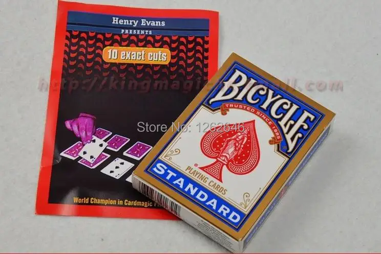 Goedkoop Gratis verzending! 10 Exacte Cuts Henry E originele Fiets Dek Kaart Goocheltrucs, close up, speelgoed, comedy, illusies, podium, Accessoires