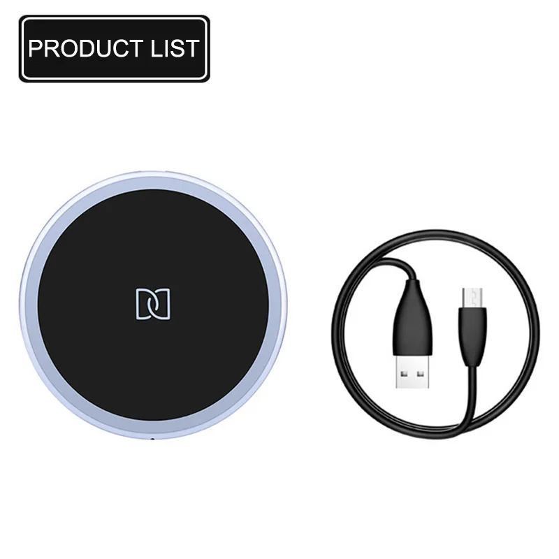 KOC3499_7_Qi Wireless Charger for iPhone X8 Fast Wireless Charging pad for Samsung S9S9+ S8 Note 9 9+ 8 Zinc Alloy Wireless Charger