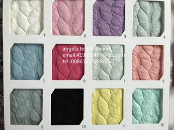 

Wholesale yard/roll Thick Cotton Knit Fabric Width 160cm Soft Cloth Bedding Quality Quilted Big Twist Stripes Bubble Fabrics