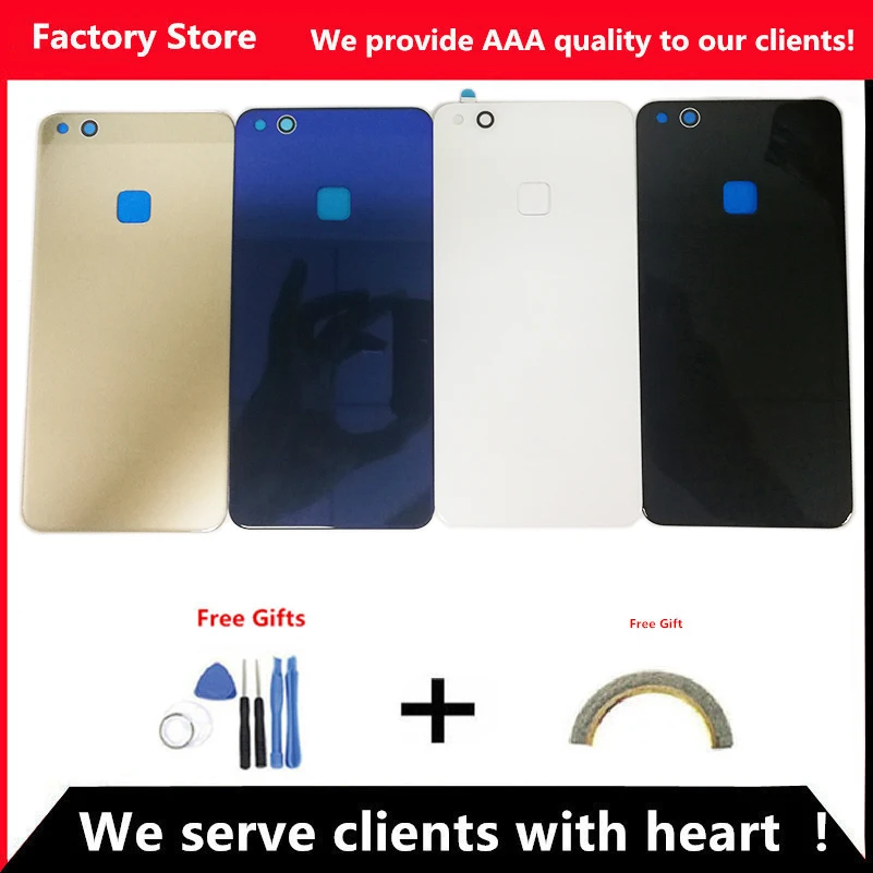 

Q&Y QYJOY Battery Back Cover For Huawei P10 Lite Door Case For HUAWEI P10 Lite Housing Replacement + Back Camera Glass Lens Case