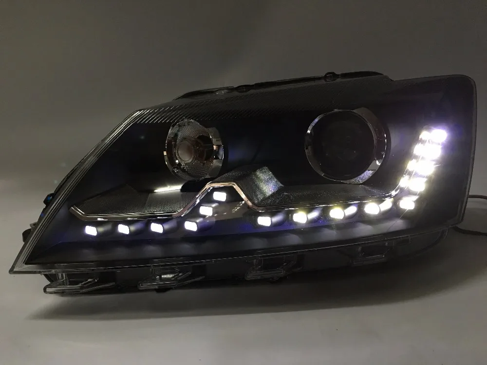VLAND фабрика для автомобиля фара для Volkswagen Santana 2013 2014 2015 светодиодный свет H7 Биксеноновая объектив Plug And Play 100% Водонепроницаемый