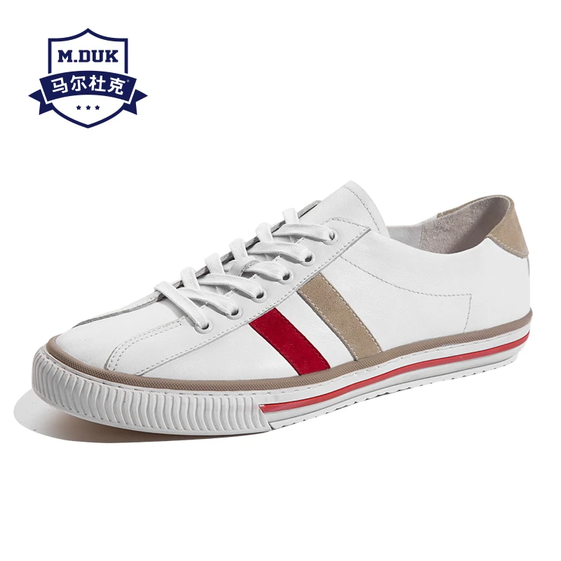 

Spring summer new white Genuine leather shoes men British retro all-match cowhide breathable sneaker fashion men casual shoes