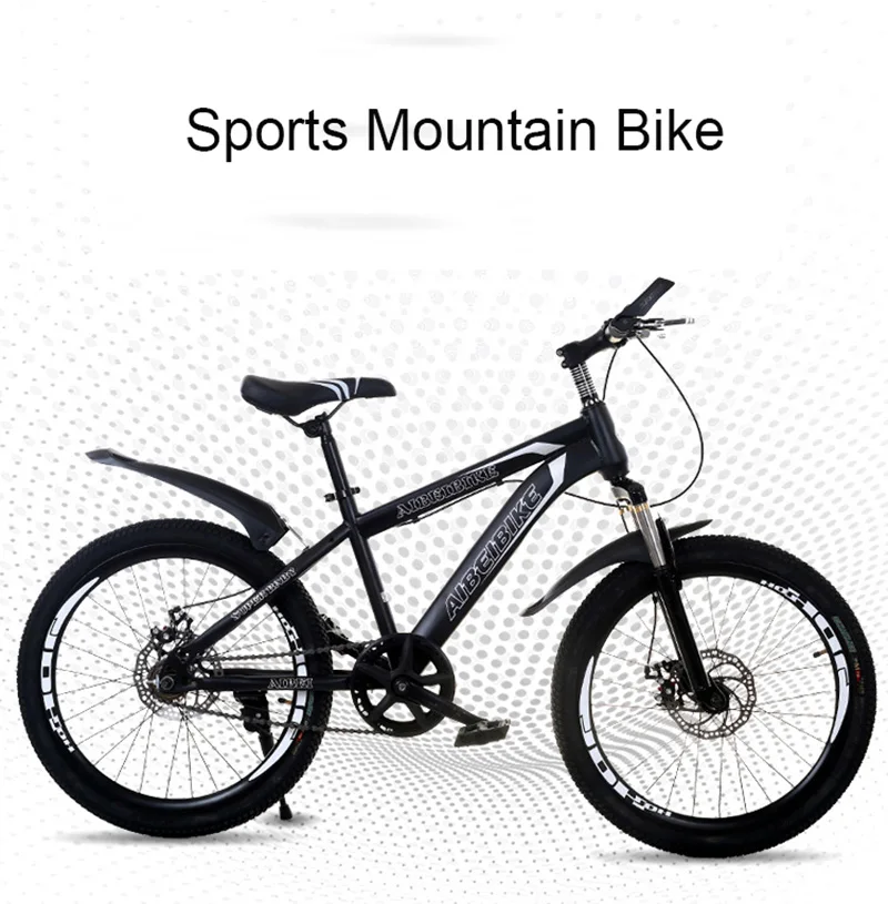 Perfect Adult Mountain Bike 24-Inch Single-Speed Two-Disc Brake Shock Absorber Student Mountain Bike 1