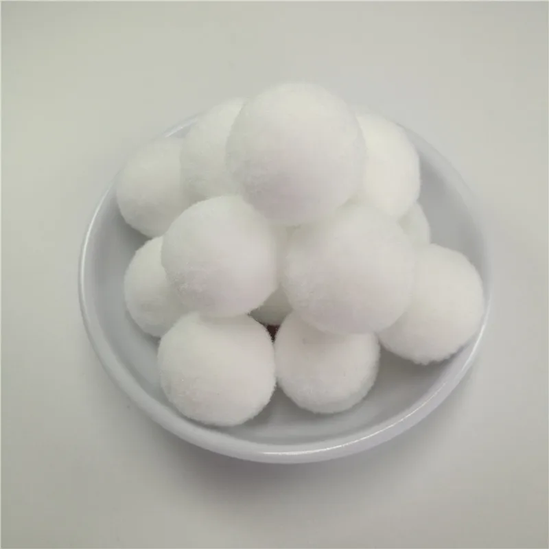 

50Pcs 25mm Round White Pompom Fur Craft DIY Soft Pom Poms Balls Handmade Wedding Home Decoration Wreaths Garment Accessories