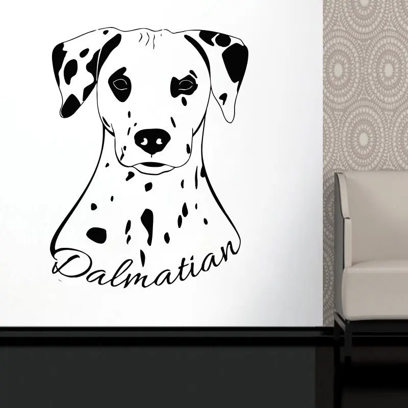dalmatian animals wall sticker cute dog vinyl wall decals home pet