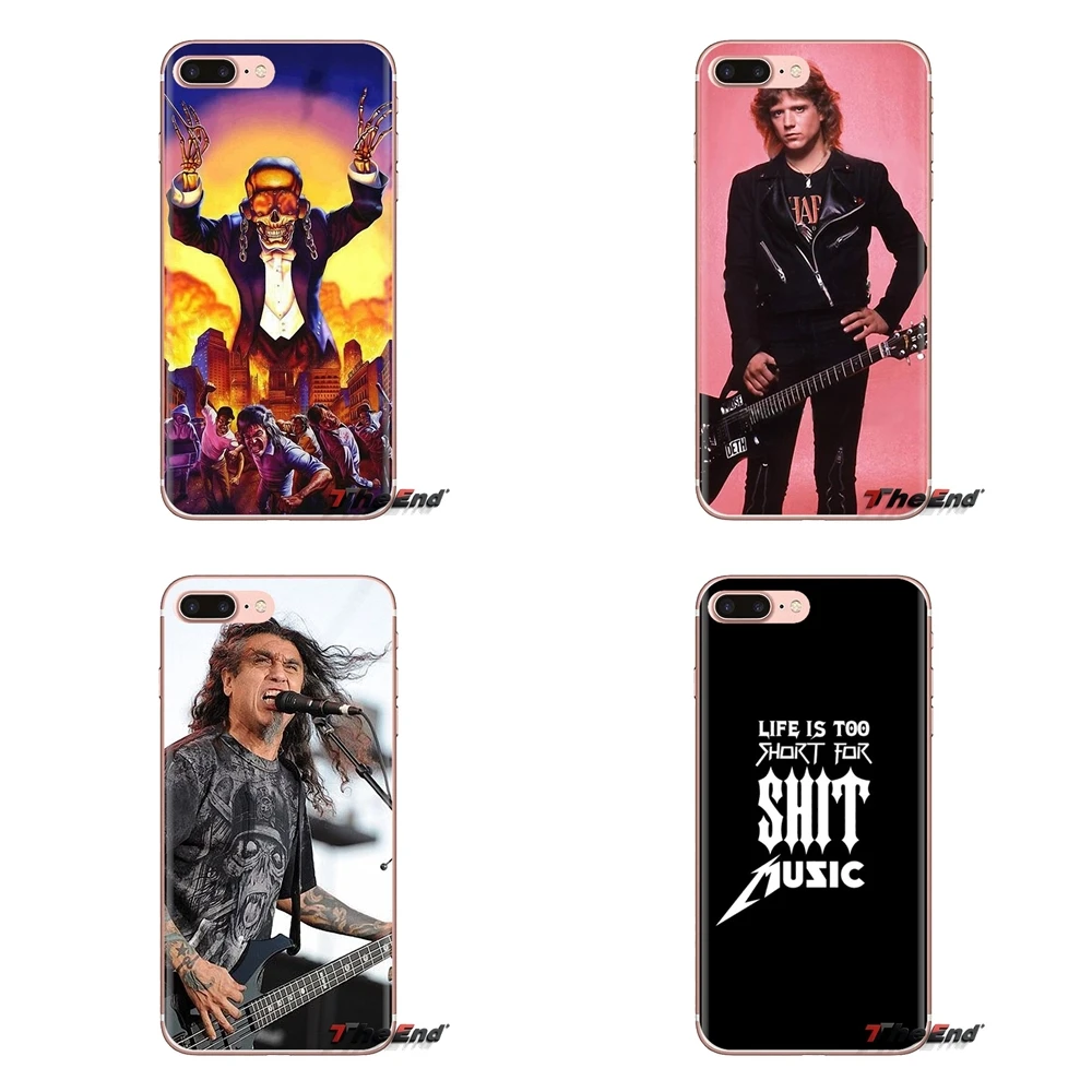 

For iPod Touch Apple iPhone 4 4S 5 5S SE 5C 6 6S 7 8 X XR XS Plus MAX megadeth rust in peace Band Skull Silicone Phone Cover Bag