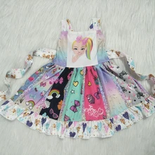 Милые платья на бретельках для маленьких девочек; детское красивое модное платье с героями мультфильмов; одежда