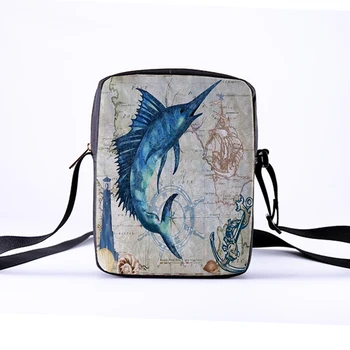 

CROWDALE Women large crossbody bag Ocean pattern printing Little bread bag women bag shoulder 2019 new style Support for custom