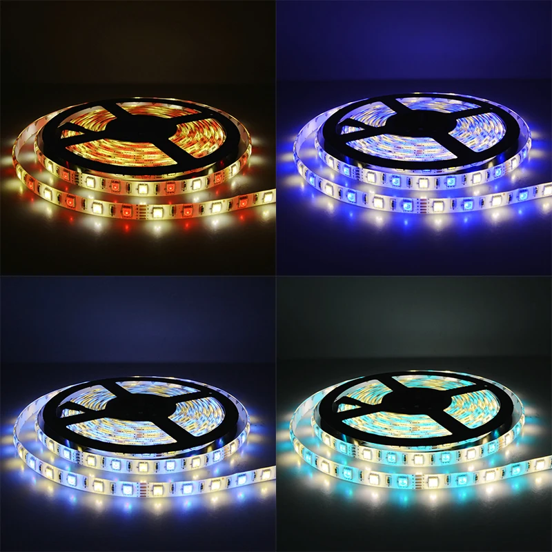 5050 RGB rgbww SMD чип свет DC 12 В украшения дома освещения 60leds/M 300LED ленты 5 м/roll